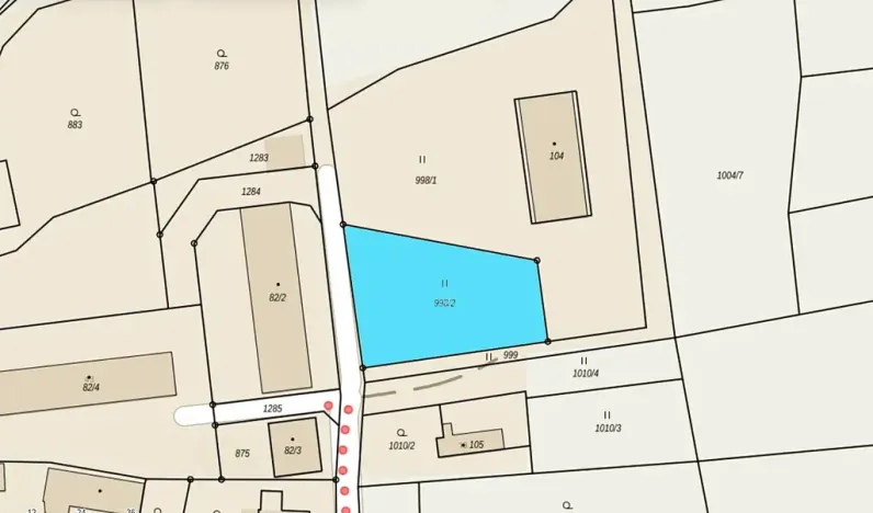 Prodej pozemku pro bydlení, Bystřice, 1245 m2