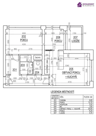 Pronájem bytu 2+kk, Letovice, Komenského, 53 m2