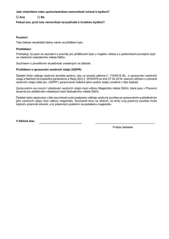 Pronájem bytu 1+kk, Děčín, Dvořákova, 44 m2