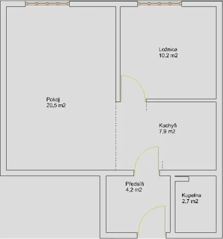 Pronájem bytu 2+kk, Praha - Žižkov, Lucemburská, 40 m2