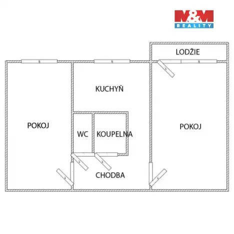 Prodej bytu 2+1, Karviná - Mizerov, Borovského, 51 m2