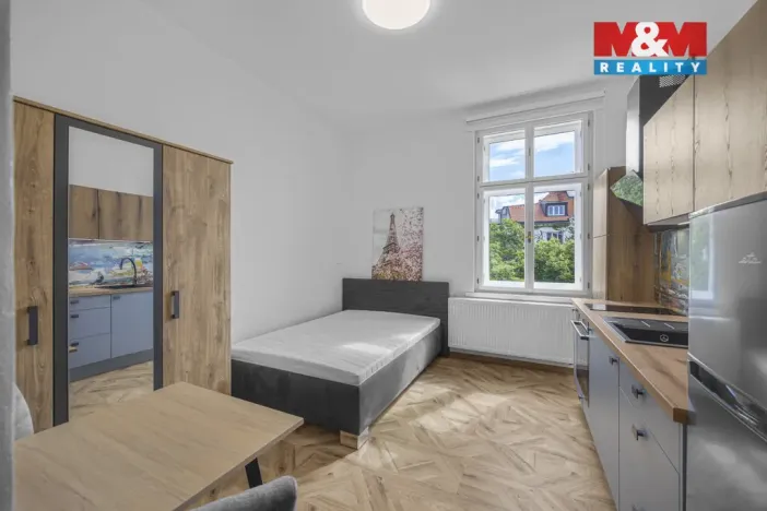 Pronájem bytu 1+kk, Praha - Nové Město, Legerova, 20 m2