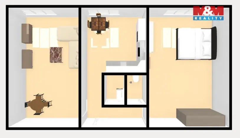 Prodej bytu 2+1, Kladno - Kročehlavy, Dánská, 52 m2