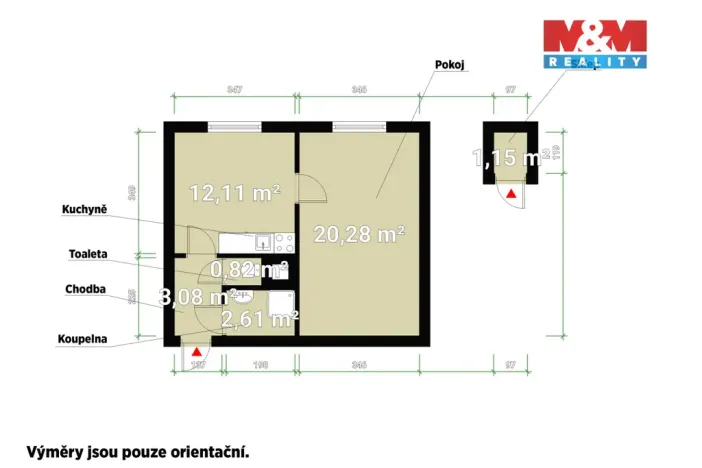 Prodej bytu 1+1, Klatovy - Klatovy II, K Letišti, 39 m2
