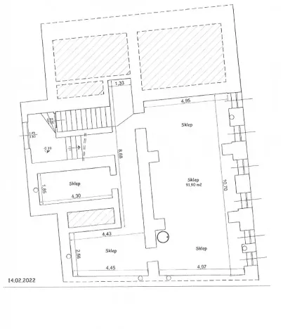 Pronájem skladu, Praha - Nusle, Sekaninova, 92 m2