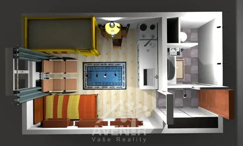 Prodej bytu 1+kk, Velké Hamry, 19 m2