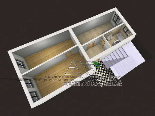 Pronájem bytu 2+1, České Budějovice, 72 m2