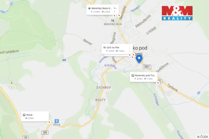 Prodej bytu 3+1, Rovensko pod Troskami, Tyršova, 66 m2