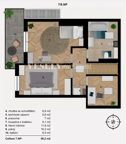 Prodej bytu 4+kk, Praha - Žižkov, Vinohradská, 139 m2