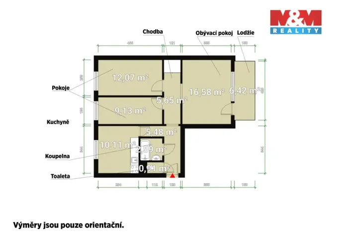 Pronájem bytu 3+1, Plzeň - Bolevec, Kralovická, 62 m2