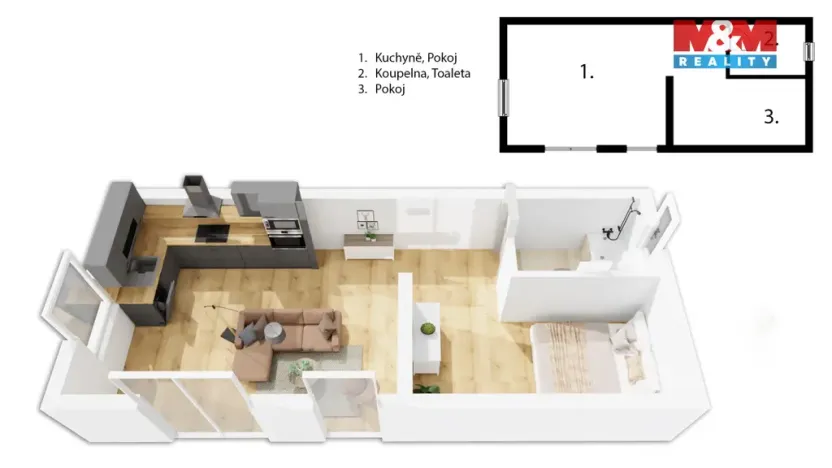 Prodej mobilheimu, Staré Město, 44 m2