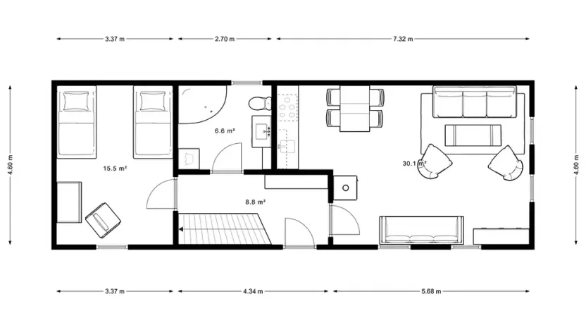 Prodej rodinného domu, Malinová, 105 m2