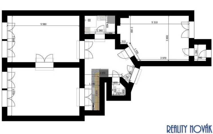 Prodej bytu 3+kk, Praha - Žižkov, Chvalova, 78 m2