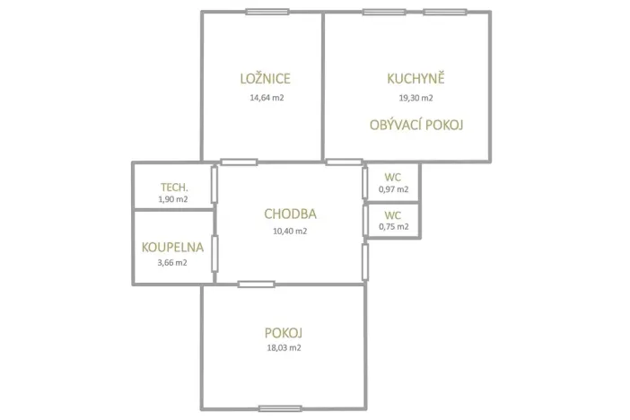 Pronájem bytu 3+kk, Praha - Nusle, Svatoslavova, 70 m2