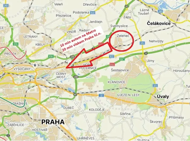 Prodej bytu 1+kk, Zeleneč, Čsl. armády, 37 m2