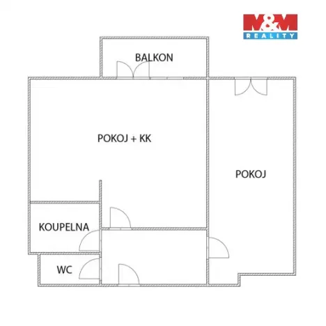 Prodej bytu 2+kk, Praha - Smíchov, Holečkova, 35 m2