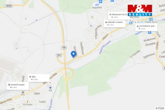 Pronájem bytu 2+kk, Tlučná, Tlučenská kolonie, 41 m2