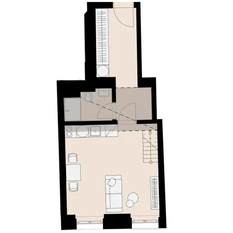 Pronájem bytu 1+kk, Praha - Žižkov, Jeronýmova, 30 m2