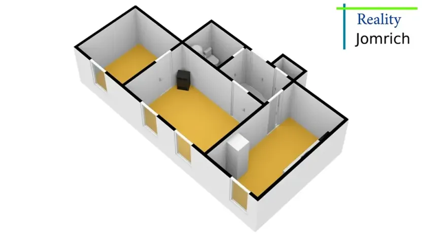Pronájem bytu 2+1, Liberec, Na Srázu, 52 m2