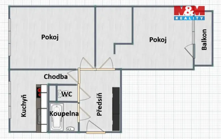Prodej bytu 2+1, Rokytnice v Orlických horách, U Nádraží, 57 m2