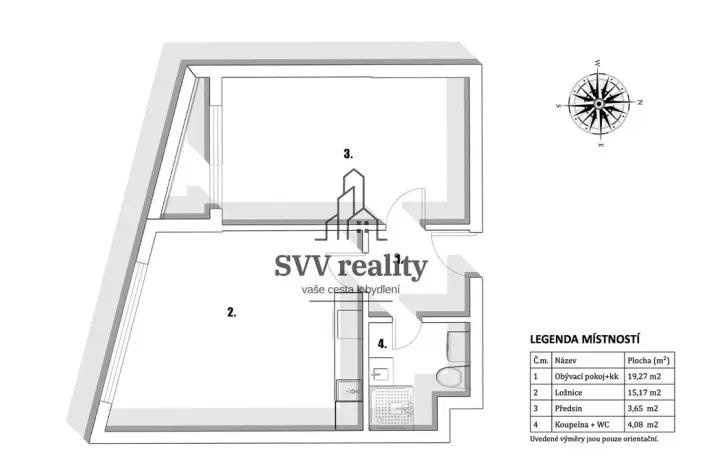 Prodej bytu 2+kk, Praha - Hlubočepy, Trnkovo náměstí, 43 m2