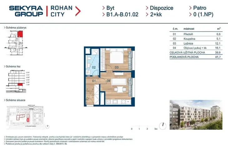 Prodej bytu 2+kk, Praha - Karlín, Sokolova, 40 m2