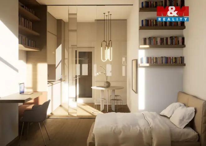 Prodej bytu 1+kk, Praha - Holešovice, Vinařská, 22 m2