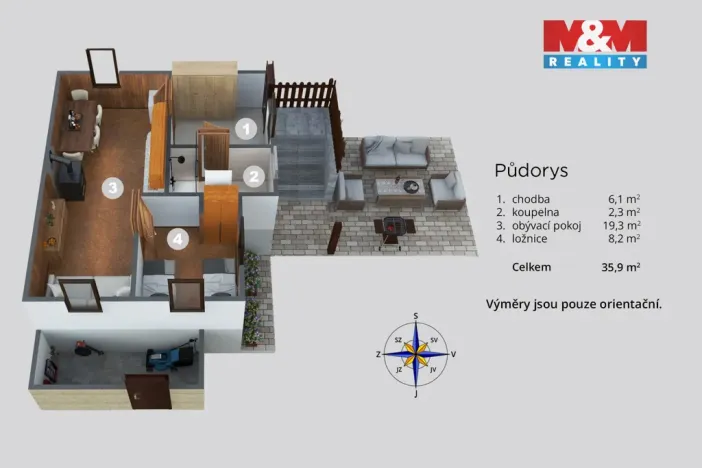 Prodej chaty, Tisá, 39 m2