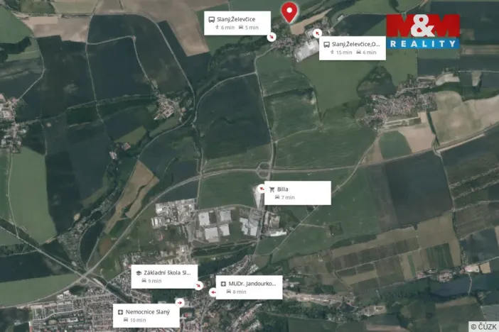 Prodej pozemku pro bydlení, Slaný - Želevčice, 1442 m2