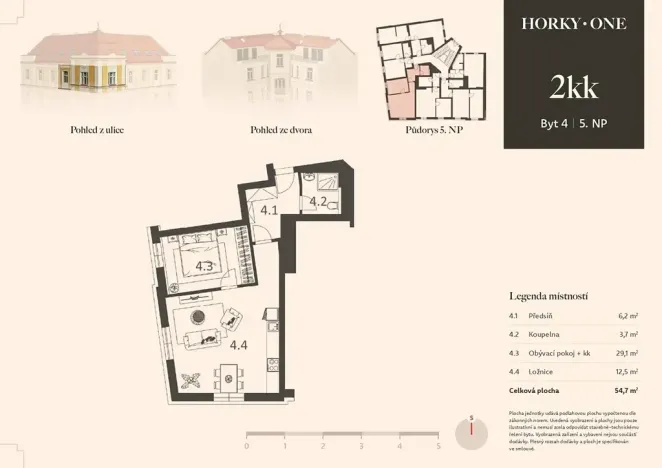 Prodej bytu 2+kk, Praha - Nusle, V Horkách, 55 m2