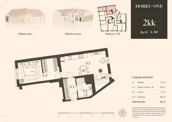 Prodej bytu 2+kk, Praha - Nusle, V Horkách, 55 m2