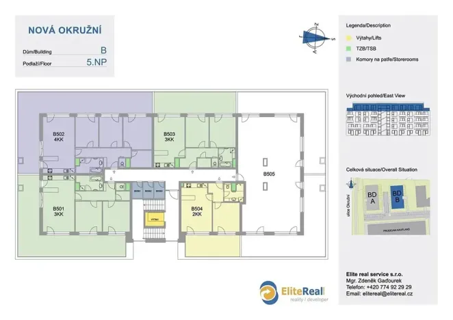 Pronájem bytu 2+kk, Olomouc, Frištenského, 48 m2