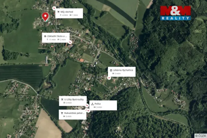 Prodej pozemku pro bydlení, Hukvaldy - Dolní Sklenov, 837 m2