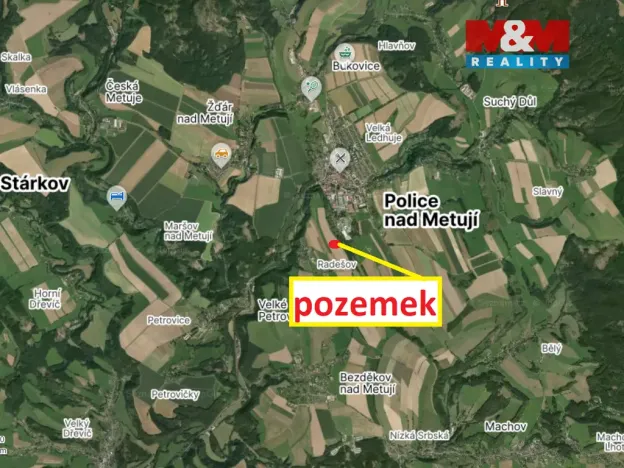 Prodej louky, Police nad Metují - Radešov, 18866 m2