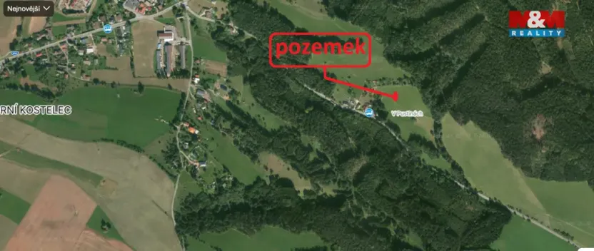 Prodej louky, Červený Kostelec, V Ráji, 5804 m2