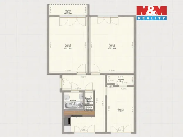 Prodej bytu 3+1, Vejprnice, Plzeňská, 75 m2