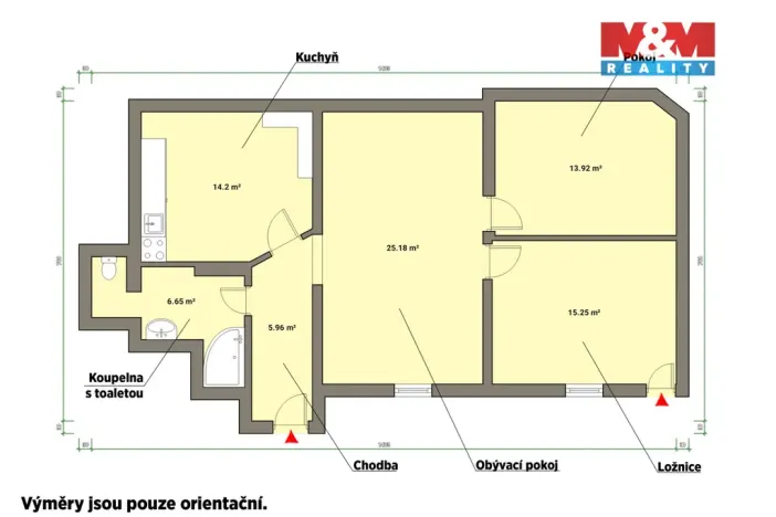 Pronájem bytu 3+1, Františkovy Lázně, 81 m2