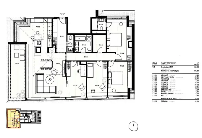 Prodej bytu 5+kk, Praha - Žižkov, Husitská, 182 m2