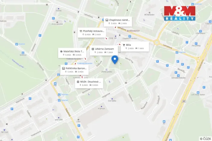 Pronájem bytu 2+kk, Praha - Hlubočepy, Machatého, 46 m2