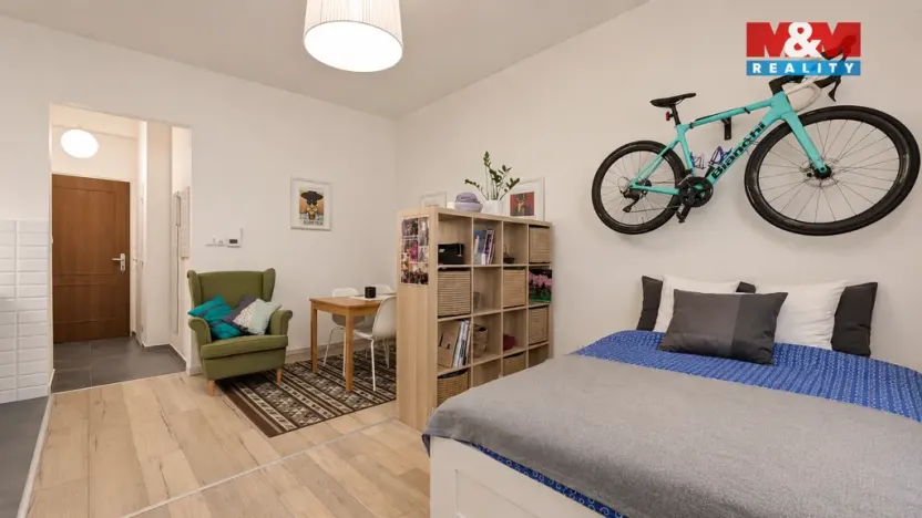 Pronájem bytu 1+kk, Praha - Žižkov, Bořivojova, 33 m2