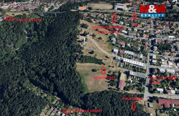 Prodej pozemku pro bydlení, Velké Meziříčí, 1991 m2