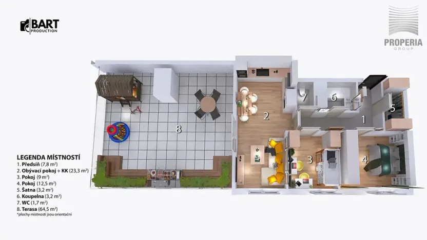 Prodej bytu 3+kk, Brno, Lišejníková, 61 m2