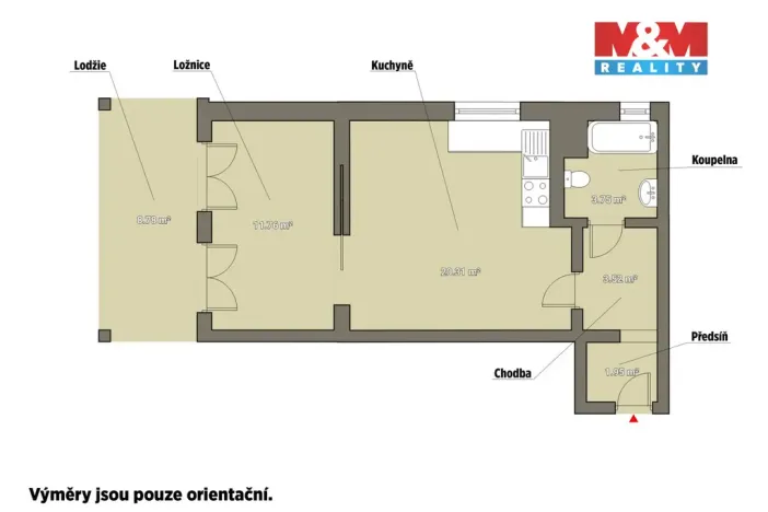 Pronájem bytu 2+kk, Plzeň - Bolevec, Žlutická, 48 m2