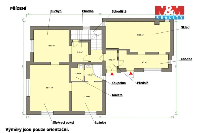 Prodej rodinného domu, Skalná, Slepá, 175 m2