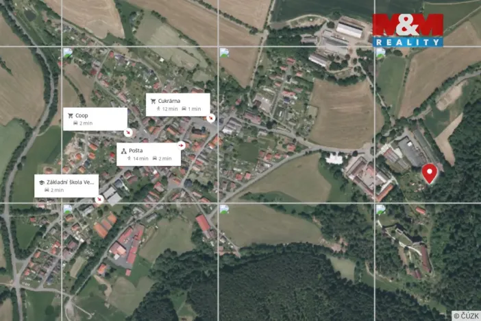Prodej zahrady, Velhartice, 841 m2