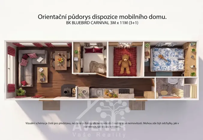 Prodej mobilheimu, Kašava, 33 m2