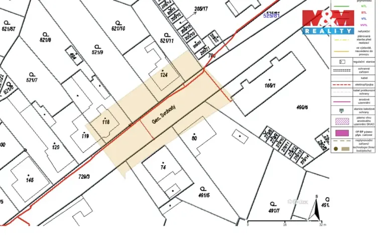 Prodej pozemku pro bydlení, Černožice, Gen. Svobody, 1025 m2