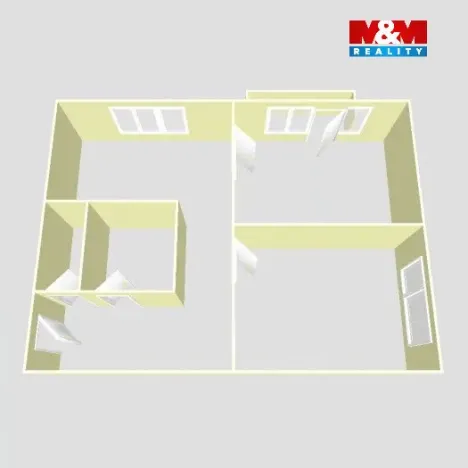 Pronájem bytu 2+1, Kolín - Kolín II, Mikoláše Alše, 56 m2