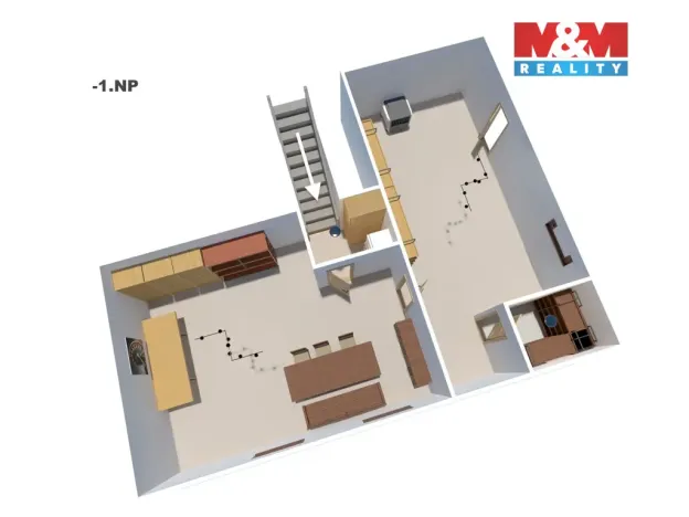 Prodej bytu 5+1, Chlumec nad Cidlinou - Kladruby, 139 m2