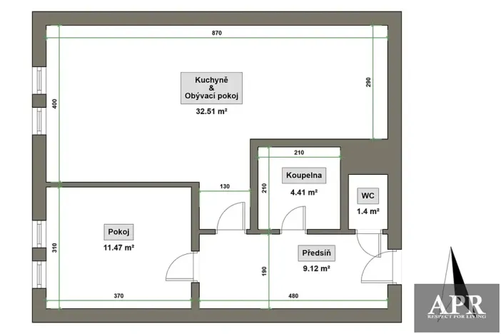 Pronájem bytu 2+kk, Uherský Brod, Naardenská, 59 m2